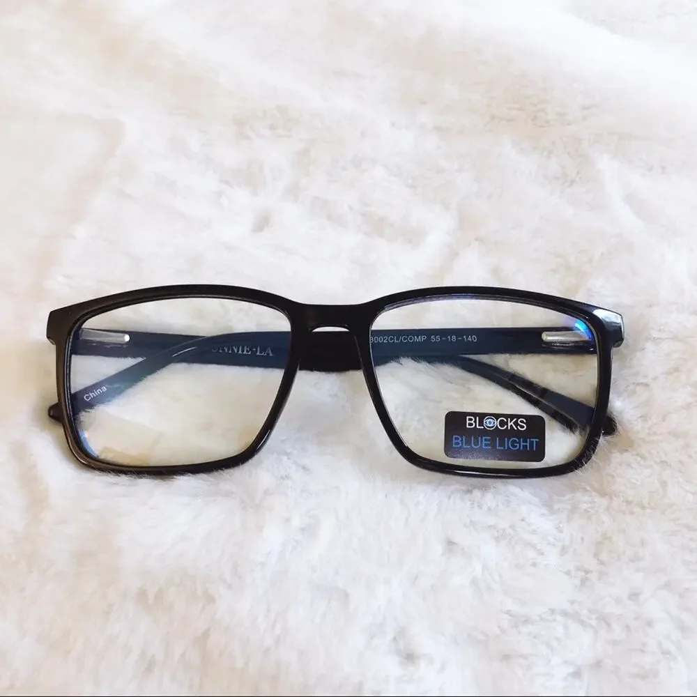 Elena Black Computer Blue Light Glasses